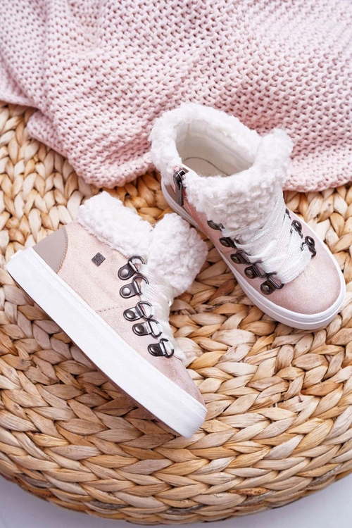 Trzewiki Dziecięce Dziewczęce Big Star Różowe EE374015