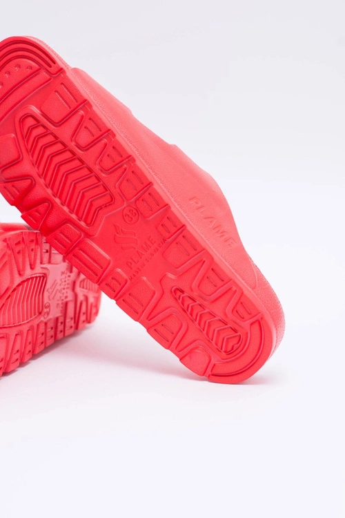 Klapki Damskie Lekkie Ogrodowe Czerwone