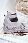 Dziecięce Sportowe Buty Slip-On Szare Bobi