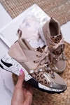 Sportowe Damskie Buty Lu Boo Beżowe Frency