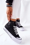 Wysokie Trampki Na Platformie Big Star II274012 Czarne