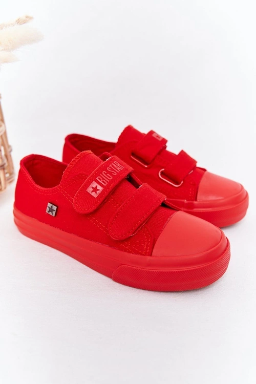 Dziecięce Trampki Na Rzepy Big Star FF374097 Czerwone