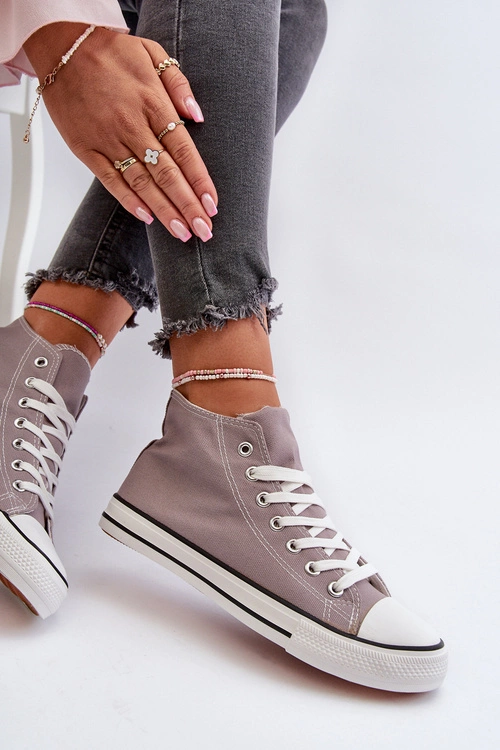 Trampki Damskie Szare Socerio