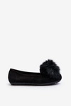 Damskie Mokasyny Z Futerkiem Czarne Novas