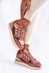 Damskie Modne Buty Sportowe Big Star KK274111 Różowe