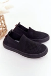 Dziecięce Wsuwane Tenisówki Slip-On Big Star HH374107 Czarne