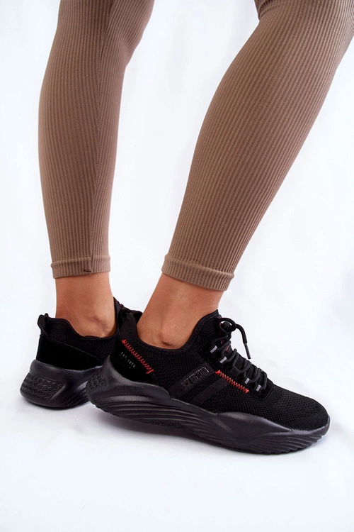 Damskie Sneakersy Memory Foam System Big Star KK274345 Czarne