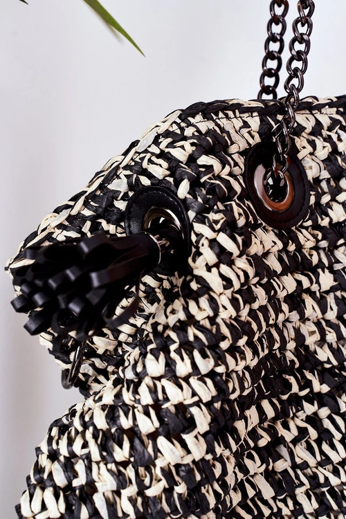 Pleciona Torebka Shopper NOBO XG0010 Czarna