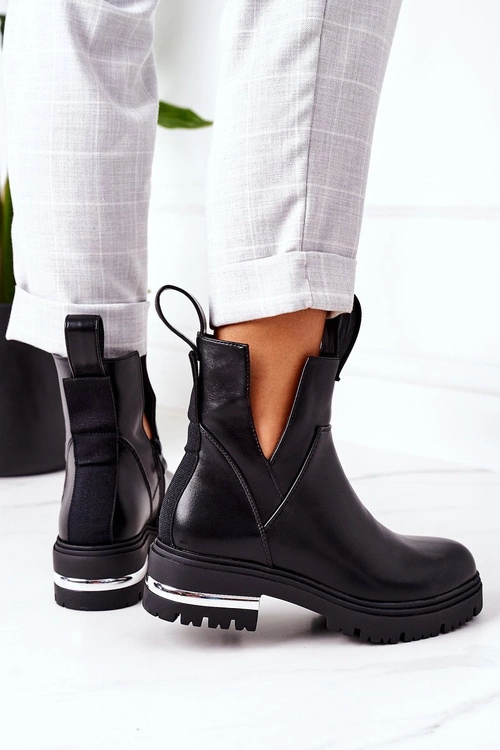 Ocieplane Botki Sztyblety Czarne Rock It