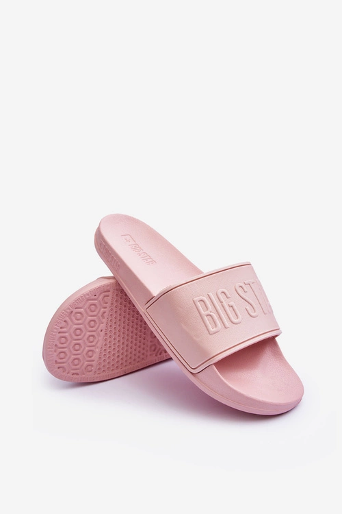 Damskie Piankowe Klapki Big Star MM274718 Różowe