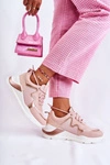 Damskie Modne Sneakersy Różowe Allie