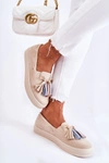 Damskie Tenisówki Trampki Slip-On Beżowe Venira