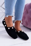 Damskie Czarne Baleriny Lu Boo Milis