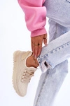 Damskie Wsuwane Buty Sportowe Sneakersy Beżowe Rosett