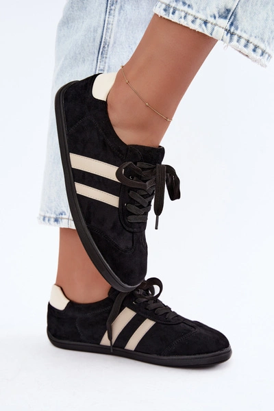 Sneakersy Damskie Barefoot Czarne Kessy