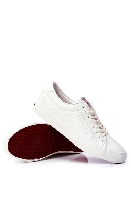 Trampki Męskie Cross Jeans Białe FF1R4035C