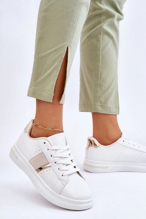 Damskie Sportowe Buty Na Platformie Białe Soris