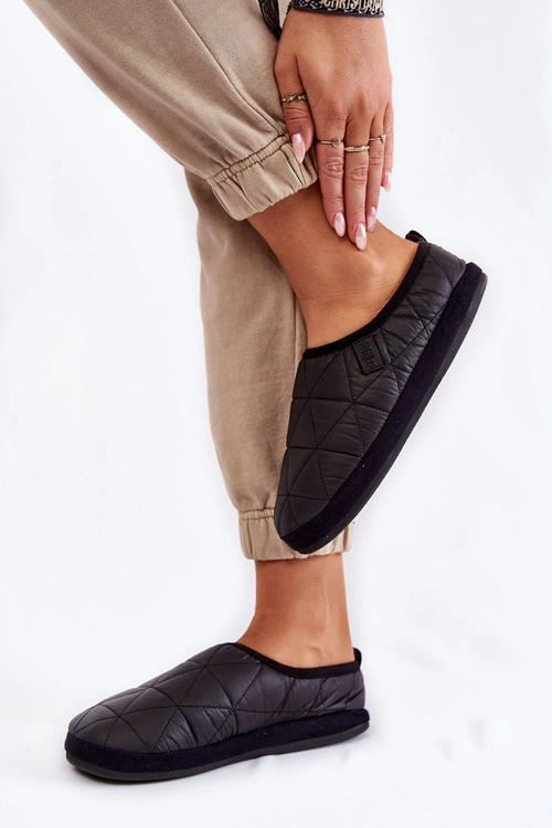 Damskie Wsuwane Papcie Big Star KK274606 Czarne