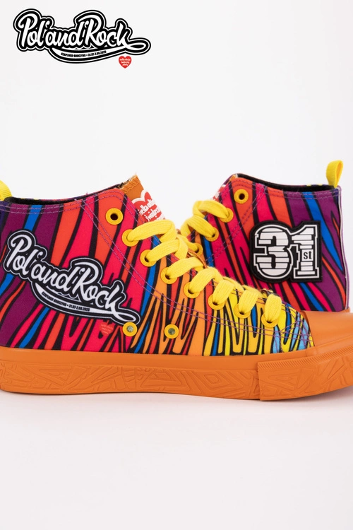 Trampki Pol'and'Rock Festival X Big Star SS174502 Pomarańczowe