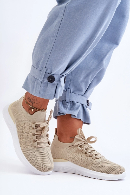 Klasyczne Damskie Buty Sportowe Beżowe Nikilla