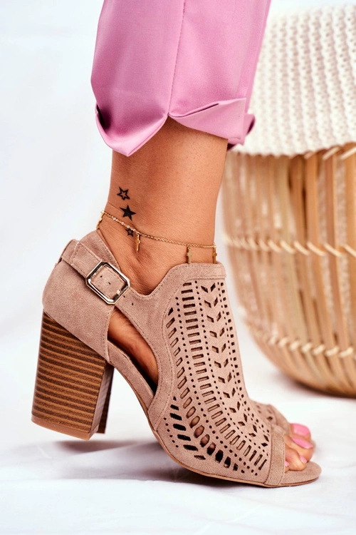 Botki Damskie z Wycięciem Wiosenne Beżowe Beyond Us