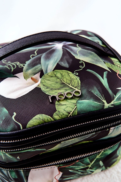 Duża Kosmetyczka Liście NOBO L0020-CM08 Czarna