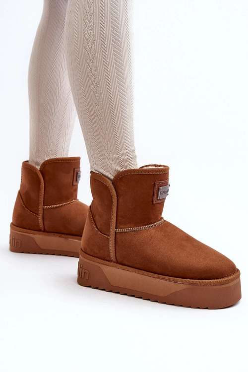 Wegańskie Śniegowce Na Platformie D.Franklin DFSH371004 Brązowe