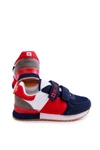 Dziecięce Sportowe Buty Memory Foam Big Star JJ374256 Granatowo-Czerwone
