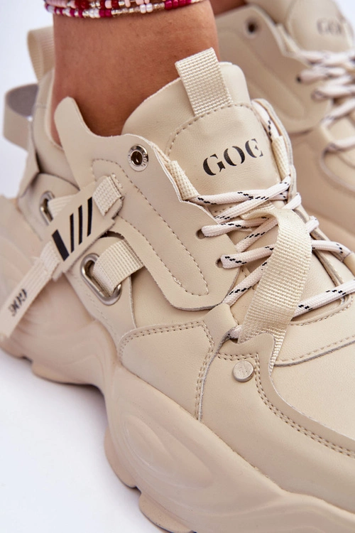 Buty Sportowe Sneakersy GOE MM2N4015 Beżowe