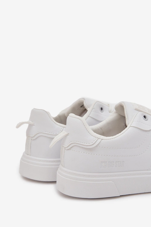 Trampki Sneakersy Męskie Z Eko Skóry Big Star OO174118 Białe