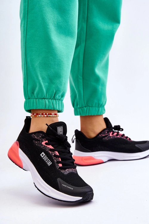 Modne Buty Sportowe Memory Foam System Big Star LL274318 Czarne