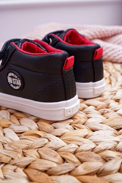 Dziecięce Wysokie Tenisówki Big Star EE374001 Czarne