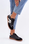 Niskie Sneakersy Damskie Z Eko Skóry Czarne Navidemi