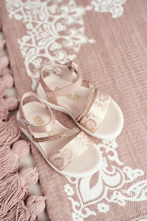 Dziecięce Sandałki Na Rzepy Dla Dziewczynki Różowe Lilo