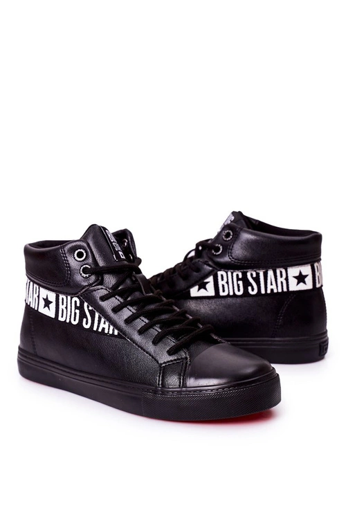 Trampki Męskie Big Star Wysokie Czarne EE174339