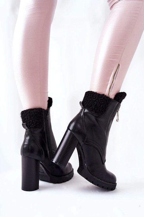 Botki Na Słupku Czarne Arleston