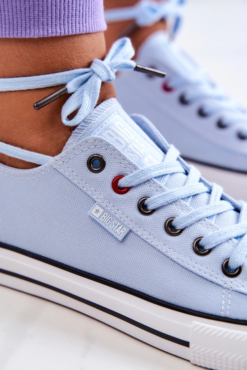 Niskie Trampki Damskie Big Star JJ274A004 Niebieskie