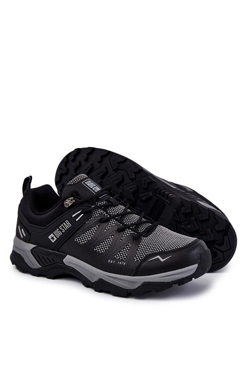 Męskie Buty Sportowe Trapery Memory Foam Big Star KK174105 Czarne