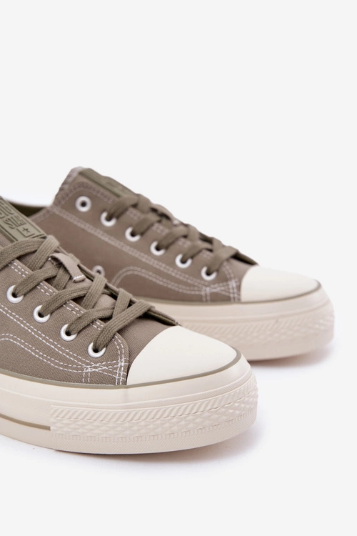 Trampki Męskie Na Platformie Big Star RR174325 Zielone