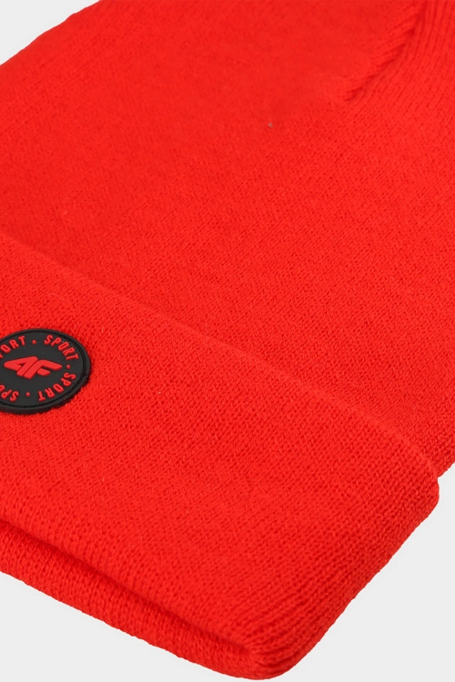 Dziecięca Czapka Zimowa 4F 4FJWAW24ACAPU444-70S Pomarańczowa