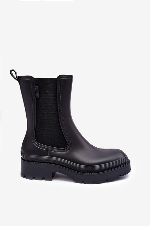 Matowe Kalosze Botki Big Star MM274695 Czarne