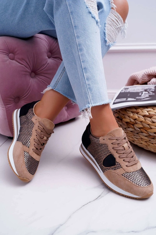 Damskie Sportowe Buty Beżowe Mundo