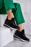 Sportowe Damskie Buty Sneakersy Czarne Colli