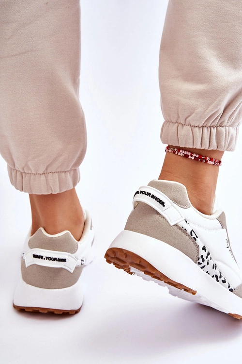 Damskie Sneakersy Memory Foam System Big Star LL274957 Białe