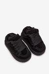 Dziecięce Sneakersy Ocieplane Futerkiem Czarne Mireen