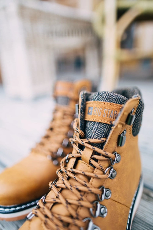 Męskie Botki Trapery Big Star Camel EE174402