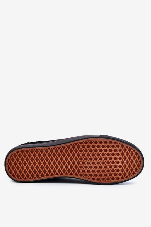 Męskie Materiałowe Trampki Ocieplane Czarne Harry