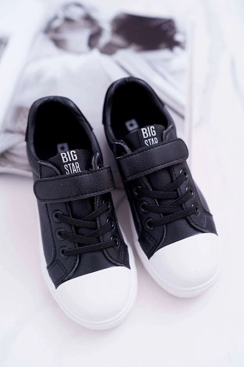 Dziecięce Trampki Na Rzep Big Star DD374108 Czarne