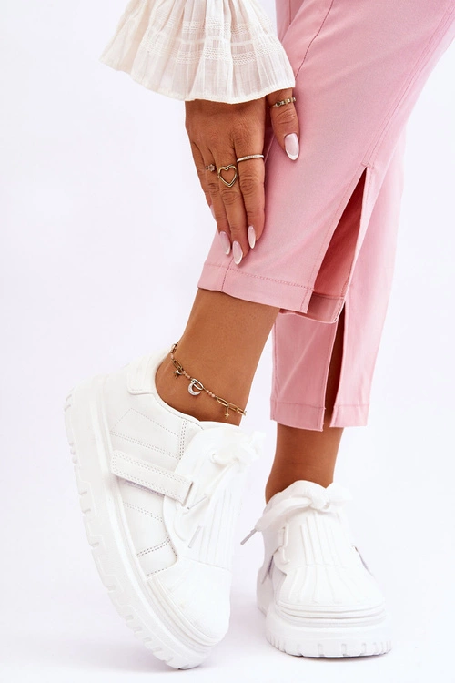 Damskie Modne Sportowe Buty Białe Genesis