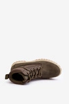 Męskie Botki Trapery Memory Foam Khaki Big Star KK174205 